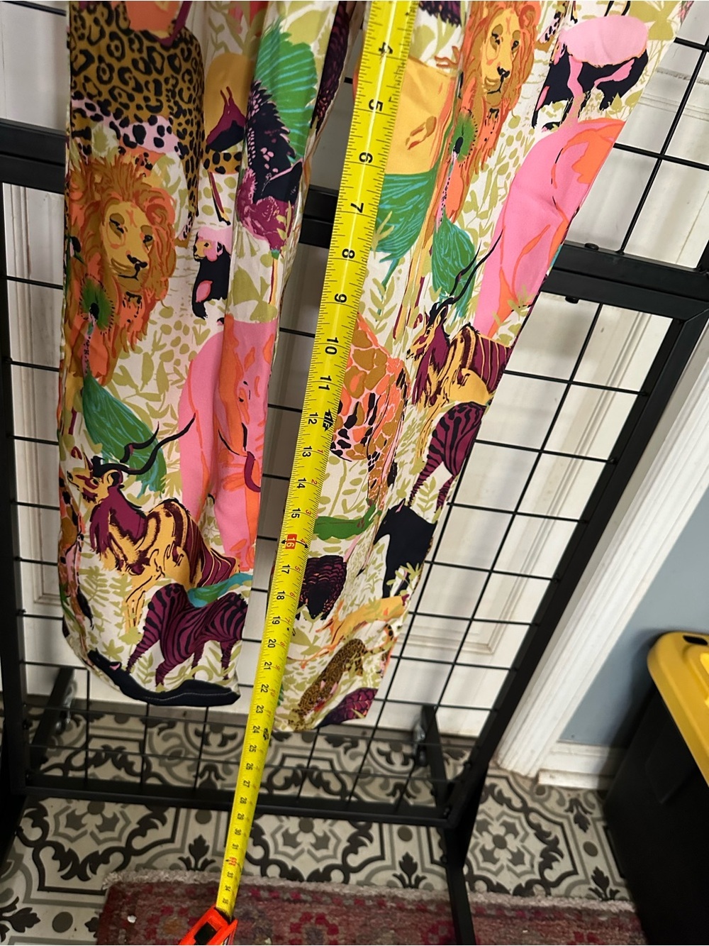 J. Crew Multicolor Safari Print lounge flowy Pants - Picture 9 of 10